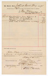 Voucher, to Willis P. Colton; includes cost for reimbursement for rail road fare; includes cot of meals, hotel and fare; Stephen Wheeler, U.S. clerk of court; I.M. Dodge, deputy clerk