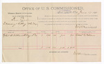 Voucher, U.S. v. Dan Comein, introducing and selling whiskey; Robert B. Williams, witness; Jacob Yoes, U.S. marshal; E.B. Harrison, U.S. commissioner; includes cost of per diem and mileage