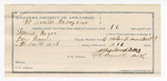 Voucher, to Bass Reeves, deputy U.S. marshal, for assisting James Brizzolara, U.S. commissioner, in U.S. v. David Kober, introducing liquor; Clarence Warden, posse comitatus; Newland Reeves, guard; Subpoenas served to Albert Harper, John Lite, One Utley and O.M. Hugo; includes cost of mileage, service and subsistence for self, horse and prisoner