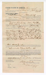Voucher, to Ed Reeves, of Fort Smith, Arkansas, for assisting Bass Reeves, deputy U.S. marshal, in U.S. v. Eocholoe et al, introducing and selling spiritous liquors; Will Chisholm, John Taylor, Little John, arrested; James Brizzolara, U.S. commissioner; Stephen Wheeler, U.S. clerk of court; I.M. Dodge, deputy clerk; Jacob Yoes, U.S. marshal; includes cost of daily wage