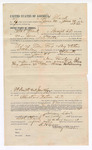 Voucher, to Sol Clark, of Fort Smith, Arkansas, for assisting S.W. Tate, deputy U.S. marshal, in U.S. v. Tom Fry et al., larceny; Jacob Yoes, U.S. marshal; Stephen Wheeler, U.S. commissioner; F.H. Carr, notary public; includes cost of daily wage