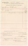 Voucher, includes costs of corn; paid by Jacob Yoes, U.S. marshal; Emrich and Reichbert, vendor; Stephen Wheeler, U.S. clerk of court