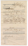 Voucher, to William Parker, of Fayetteville, Arkansas, for assisting Jack Hulse, deputy U.S. marshal, in U.S. v. George Davis and Neil Bread, introducing spirituous liquor; includes costs of service as posse comitatus; E.B. Harrison, U.S. commissioner; John L. Collier, notary; Jacob Yoes, U.S. marshal