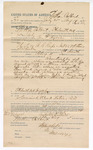 Voucher, to Nathan Colbert, of Fort Smith, Arkansas, for assisting Ben F. Ayers, deputy U.S. marshal, in U.S. v. A.G. Rupe, Tom Cook, Noble Ayers, Simon Noble, Harry Island, introducing spirituous liquor; includes costs of service as posse comitatus; Stephen Wheeler, U.S. commissioner; J.M. Dodge, deputy clerk; Jacob Yoes, U.S. marshal