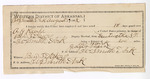 Voucher, U.S. v. A.G. Rupe, introducing spirituous liquor; includes costs of service of guard, service of warrant, mileage on writ; Nathan Colbert, posse comitatus; George Bain, guard; Ben F. Ayers, deputy U.S. marshal; Stephen Wheeler, U.S. commissioner