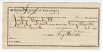 Certificate of employment, George Mays, guard; John Burkett, prisoner; W.C. Smith, deputy U.S. marshal
