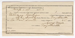 Certificate of employment, George Mays, guard; William Gaskins, prisoner; W.C. Smith, deputy U.S. marshal