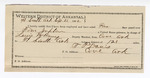 Certificate of employment, T.P. Davis, guard; Tom Joplin, prisoner; Lewis McHaney, deputy U.S. marshal