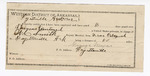 Certificate of employment, George Mays, guard; Thomas Cantral, prisoner; W.C. Smith, deputy U.S. marshal