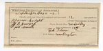 Certificate of employment, Bob Folsom, guard; Thomas Knight, prisoner; J.B. Howard, deputy U.S. marshal