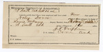 Certificate of employment, J.T. Griffin, guard; Noley Dover, prisoner; Lewis McHany, deputy U.S. marshal